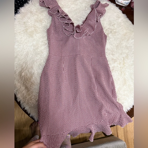 Pink Gingham Sleeveless Dress - Picture 1 of 1